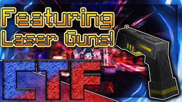 Minecraft Capture The Flag DATAPACK TEST WITH LASER GUNS!