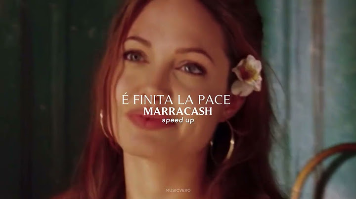 é finita la pace - marracash (speed up)