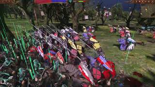 TotalWar Warhammer III The Barrow Legion vs Bretonnia