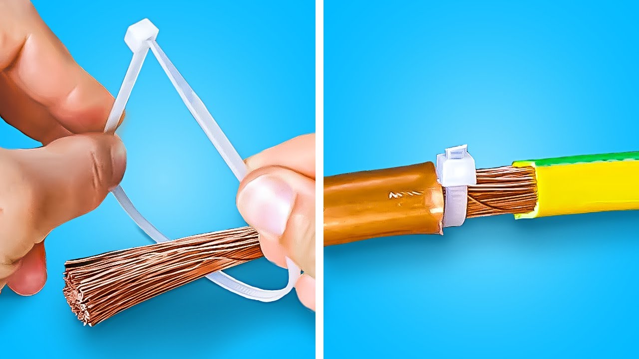 QUICK HANDY ZIP-TIE HACKS THAT WORK EXTREMELY WELL