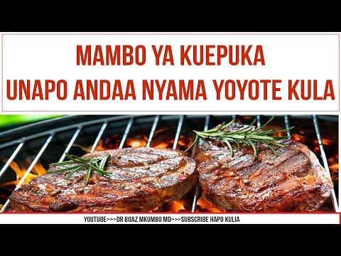 Makosa ya jikoni unapo andaa nyama nyekundu na nyeupe (red na white meat)