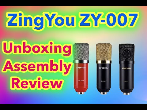 ZINGYOU Microphone à Condensateur, ZY-007 Micro à Condensateur de