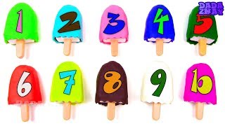 Учим цифры от 1 до 10 с Мороженым | Учимся считать до 10 | Учим цвета Плей До