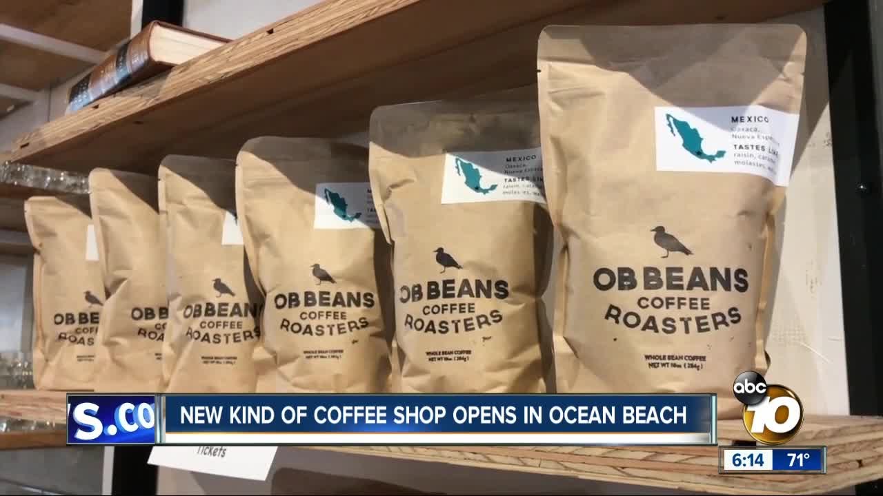New kind of coffee shop opens in Ocean Beach - YouTube
