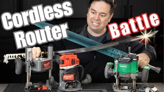 Cordless Router Battle Milwaukee M18 vs. Metabo 36volt 1/2' routers