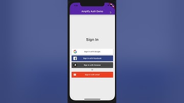 Authentication Flow with Flutter & AWS Amplify