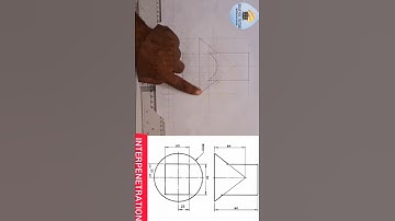 CURVE OF INTERSECTION BETWEEN A SQUARE PRISM AN A CONE. #INTERPENETRATION