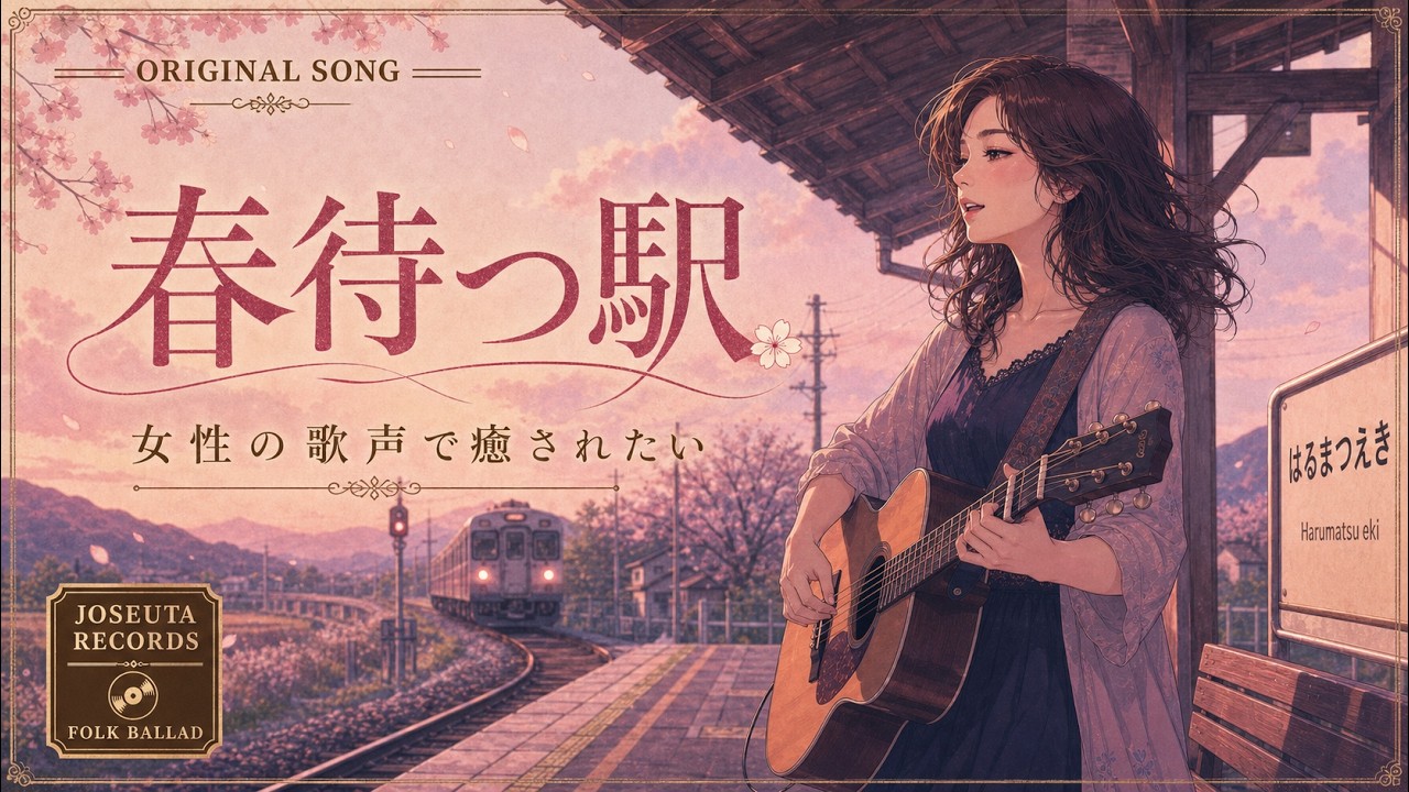 癒しの女性ボーカル｜言えなかったさよなら フォーク・バラード｜『春待つ駅』｜Vo.澄音