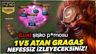 SOLUKSUZ İZLEYECEKSİNİZ !! 1V5 ATAN GRAGAS EFSANE MAÇ !! GRAGAS ÖĞRETİCİ | Ogün Demirci