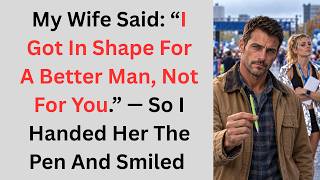My Wife Said: “I Got In Shape For A Better Man, Not For You.” — So I Handed Her The Pen And Smiled