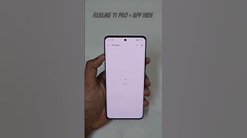 App Hide on Realme 11 Pro