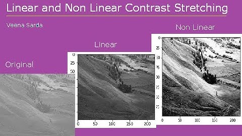 Linear and Non Linear Contrast Stretching