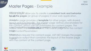 Introduction to ASP.NET Web Forms - Advanced part (C)