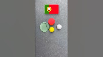 🇵🇹🇵🇹🇵🇹What color do mixed flags make? #colormixing #satisfyingart #oddlysatysfying #shorts #funny
