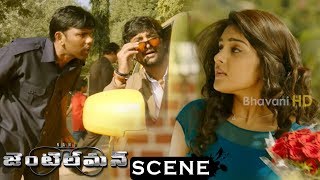 Gentleman Movie Scenes - Nani Intro - Nani Falls In Love With Niveda Thomas At Church