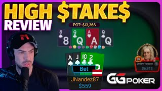 High Stakes PLO Session Review on GGPoker