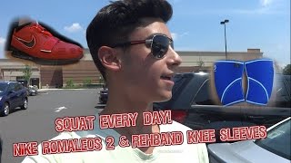 Squat EVERY DAY!| Workout Edit | Nike Romaleos 2 Review | Rehband Knee Sleeves Review |Vlog|