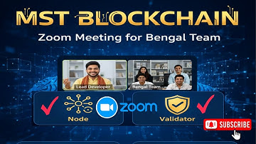MST BLOCKCHAIN | Zoom Meeting for Bengal Team | Node, Validator #mstblockchain #web3 #mstc #musd 