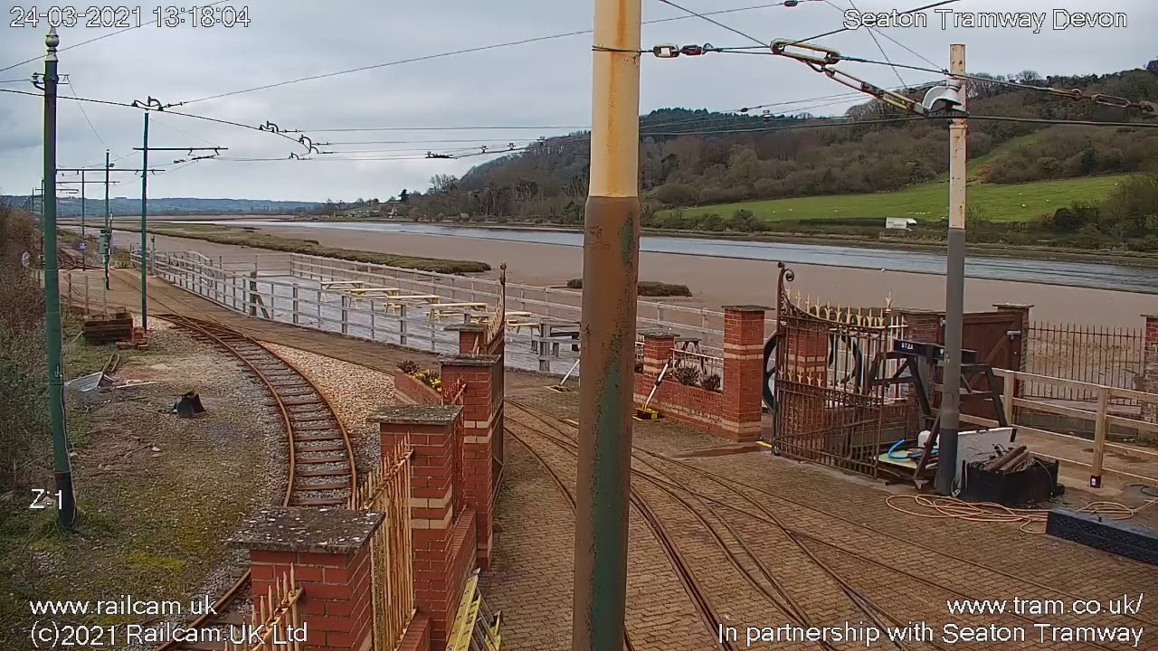 Riverside Camera, Seaton Tramway, Devon UK | Railcam LIVE & Seaton Tramway
