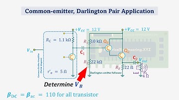 Vb Calculation in Common Emitter Darlington Pair Circuit