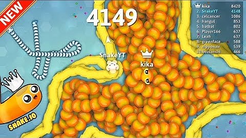 Snake. Io - Pro Giant Snake Vs Troll Tiny Snake! Epic Snakeio Gameplay