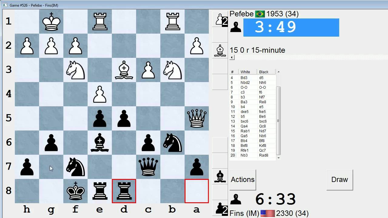 Standard Chess #128: Pefebe vs. IM Bartholomew (Modern Defense)