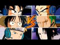 Luffy goku y naruto vs  zoro vegeta y sasuke jump force  factykilian