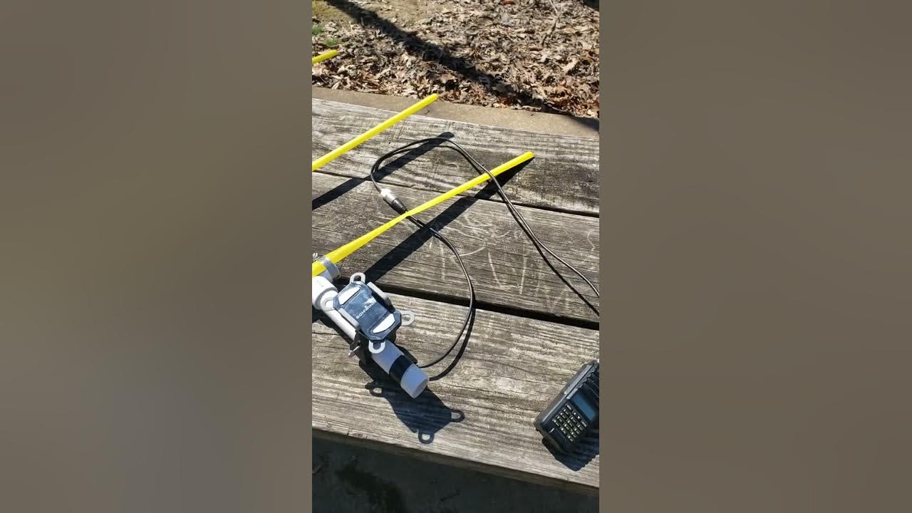 2m tape measure yagi and a baofeng trying to work a satellite 
