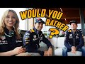 Max Verstappen & Checo play WOULD YOU RATHER (WINGMAN EDITION)