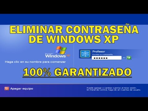 QUITAR CONTRASEÑA DE WINDOWS XP