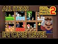 Super Mario Maker 2 - This Crazy Level Uses ALL ITEMS