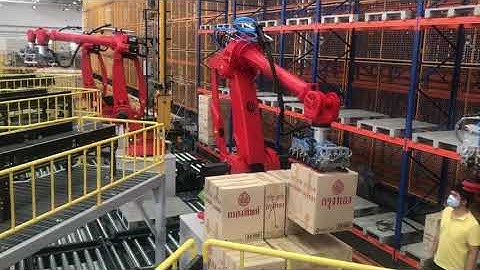 Automated Depalletizing Using AI | AccuPick + Comau Robot + Intel RealSense