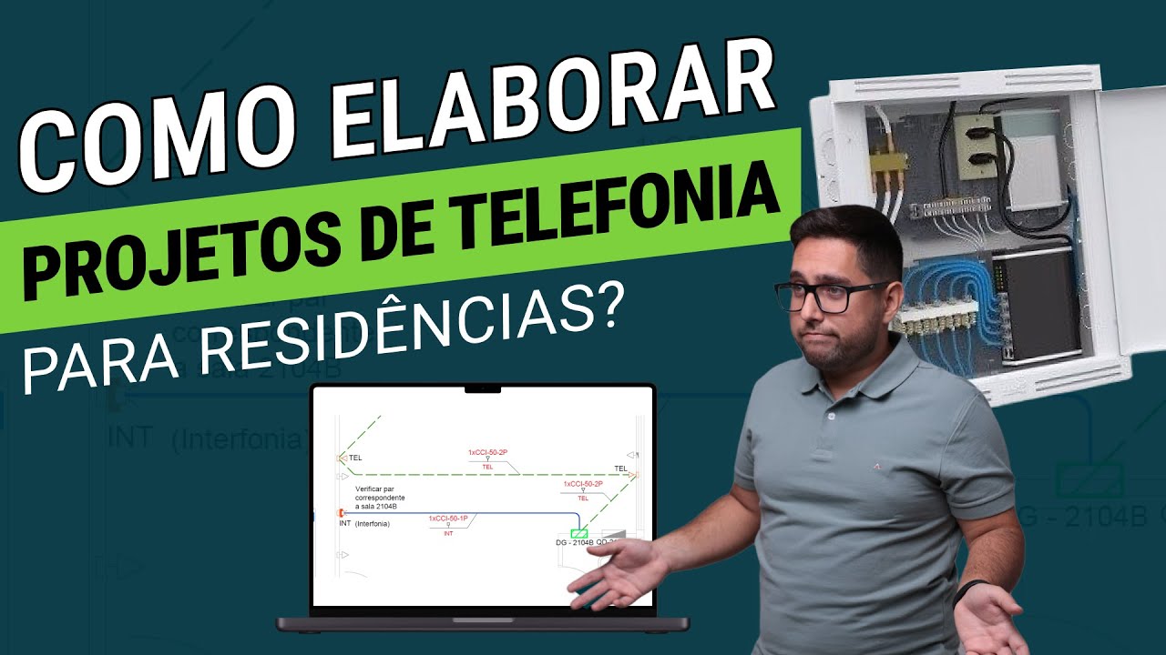COMO ELABORAR PROJETOS DE TELEFONIA PARA RESIDÊNCIAS? - YouTube