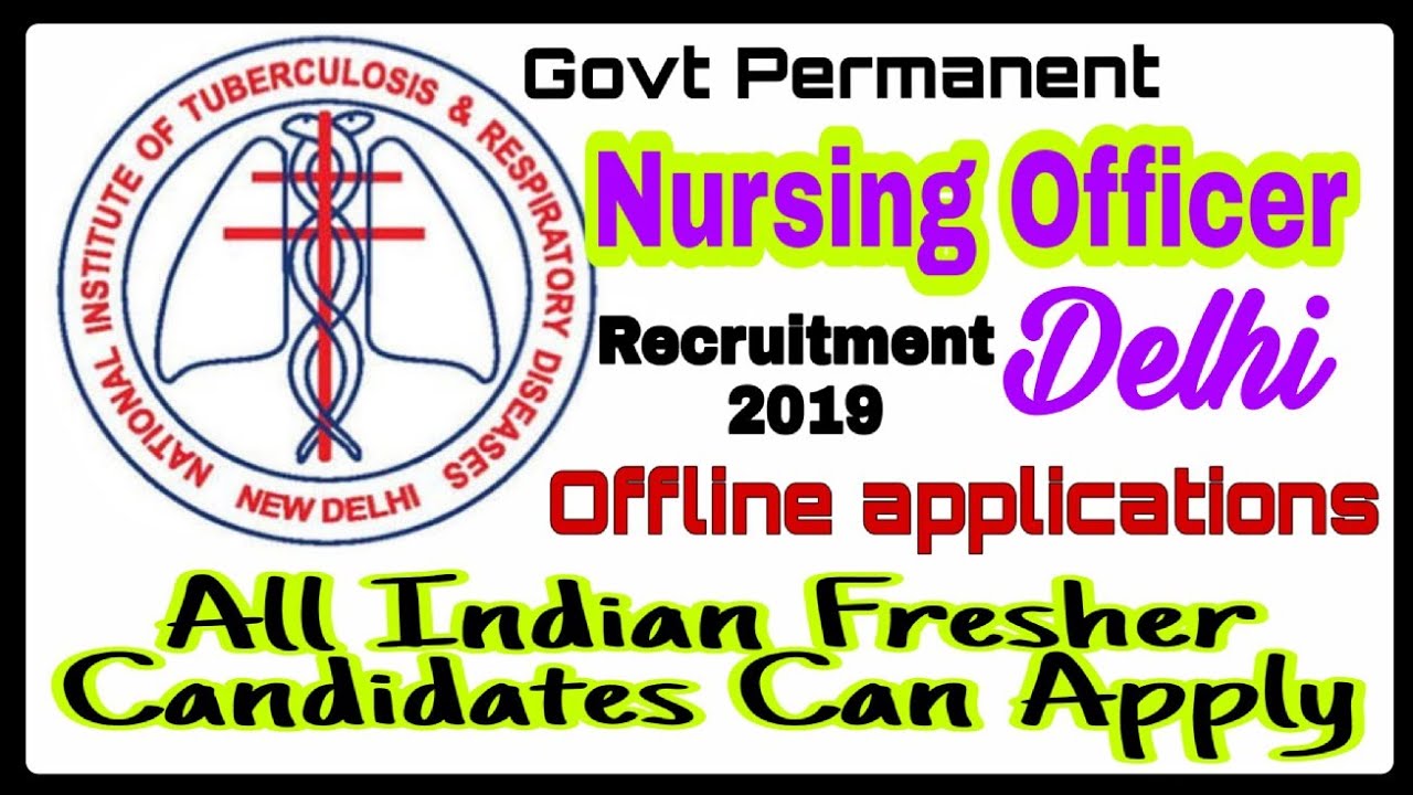 New Delhi Nursing Officer Recruitment 2019 || Nursing Trends