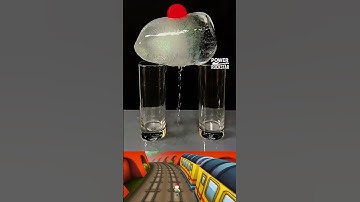 🔥 Red-Hot Ball MELTS Ice Block 🧊 | Satisfying SLOW MOTION 4K ASMR