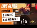🔥 LIVE 8-Minute Abs Workout | No Equipment Quick Core Workout From Home #homeworkout #absworkout