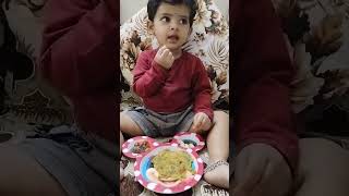 toddler lunch idea || baby eating lunch||  baby eating multigrane parathashorts_video