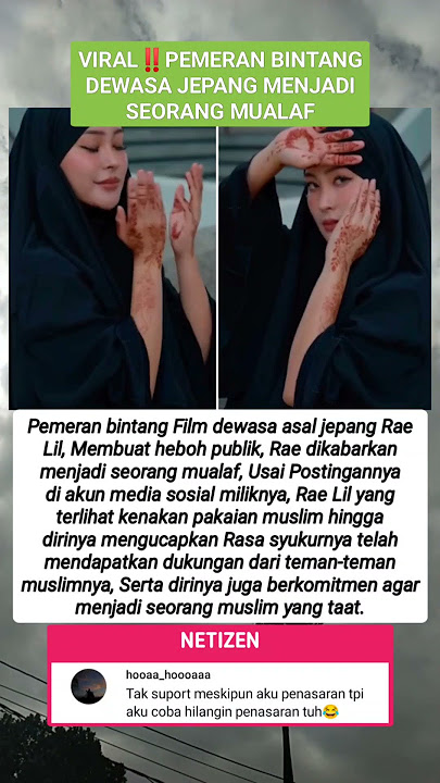 Viral‼️Pemeran Bintang Dewasa Jepang Menjadi Seorang Mualaf #short #beritaartisterbaru