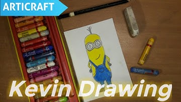 How to Draw KEVIN From Minion | KEVIN Drawing | 2021 | Easy | Articraft