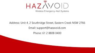 Hazavoid, The World's Most Dependable Wireless Alert System Update
