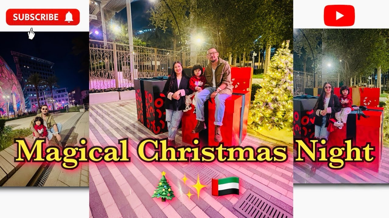 Волшебное Рождество в Зимнем городе, выставочный центр Dubai Expo 🎄✨ | Семейный видеоблог, полный...