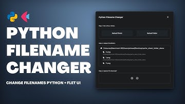 Python GUI Tutorial - Mass Changing File Names Easily