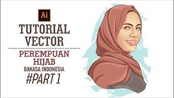 TUTORIAL VECTOR PEREMPUAN HIJAB DI ADOBE ILLUSTRATOR PART 1 - Durasi: 24.12. 