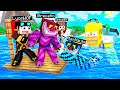 SQUALO HOMER SIMPSON CONTRO ZATTERA SU MINECRAFT!!