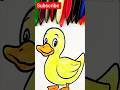 Sweet Baby Goose Coloring | Cute & Relaxing Art for Everyone 🐣🎨#shorts