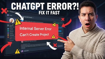 How To FIX ChatGPT Error In Creating Or Updating Project!