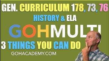 3 Activities for The New General Curriculum MTEL 178, 73, 76 Multi-Subject Workshop ~ GOHacademy.com
