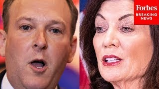 Gov. Kathy Hochul Makes Gun Safety Announcement As Opponent Lee Zeldin Hammers Her Over Crime