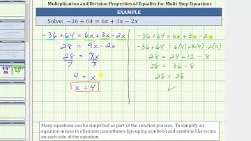Solve Linear Equations in One Variable with Simplifying (One-Step Mult/Div)