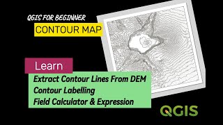 #QGISharing 04 - Extracting, Labeling, and Analyzing Contour Lines in QGIS